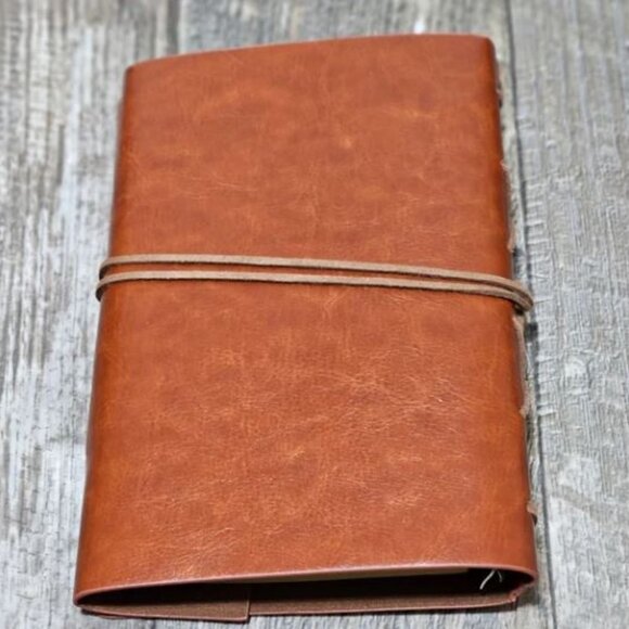 Brown Nautical Traveler PU Leather Diary Notebook - Picture 3 of 7